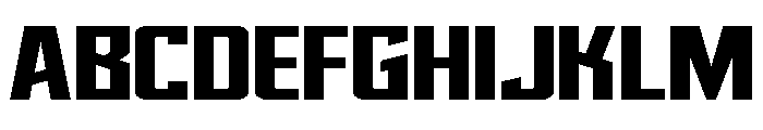 Dynamic Trooper Wide Straight Font UPPERCASE