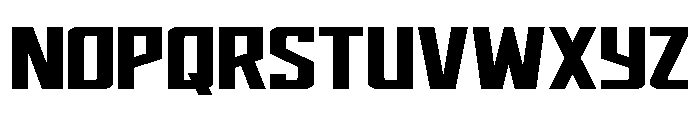 Dynamic Trooper Wide Straight Font UPPERCASE