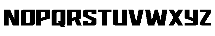 Dynamic Trooper Wide Straight Font LOWERCASE