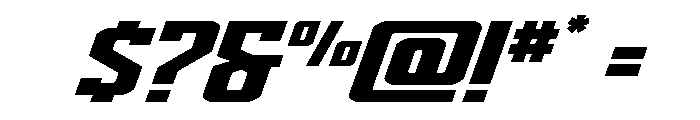 Dynamic Trooper Wide Font OTHER CHARS