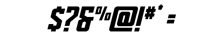 Dynamic Trooper Font OTHER CHARS