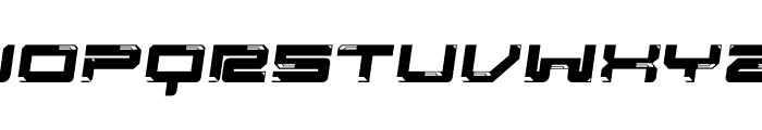 Dynatron Slant Font UPPERCASE