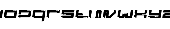Dynatron Slant Font LOWERCASE