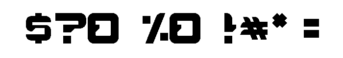 Dyne Type Font OTHER CHARS