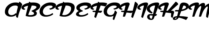 Dynascript Regular Font UPPERCASE