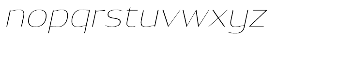 Dynasty Thin Italic Font LOWERCASE