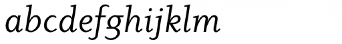 Dyadis Book Italic Font LOWERCASE
