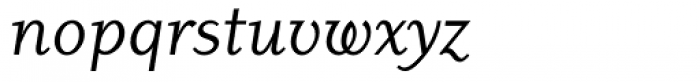 Dyadis Book Italic Font LOWERCASE