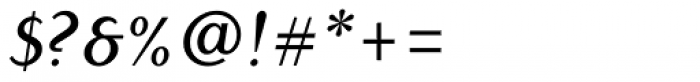 Dyadis Medium Italic Font OTHER CHARS