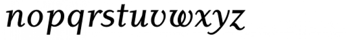 Dyadis Medium Italic Font LOWERCASE