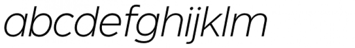 Dylan Thin Italic Font LOWERCASE
