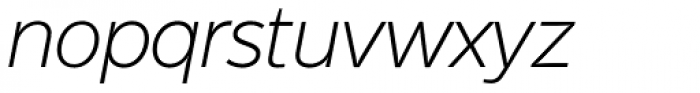 Dylan Thin Italic Font LOWERCASE