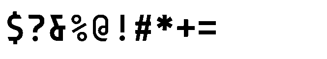 Dymaxion Core Mono Bold Font OTHER CHARS