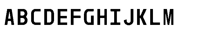 Dymaxion Core Mono Bold Font UPPERCASE