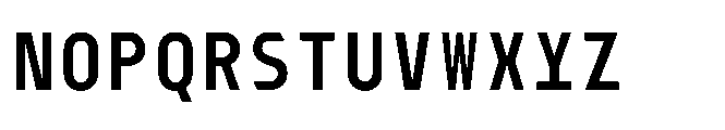 Dymaxion Core Mono Bold Font UPPERCASE