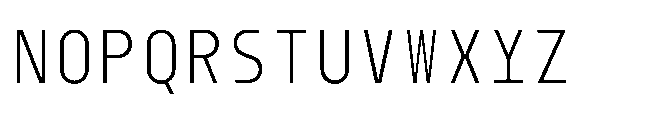 Dymaxion Core Mono Light Font UPPERCASE