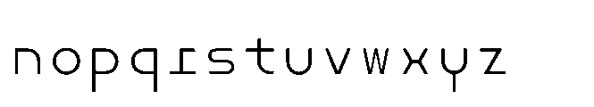 Dymaxion Core Mono Light Font LOWERCASE