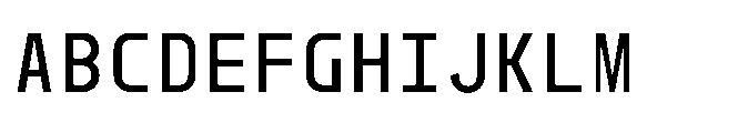 Dymaxion Core Mono Medium Font UPPERCASE