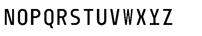 Dymaxion Core Mono Medium Font UPPERCASE