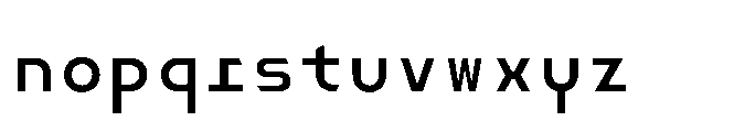 Dymaxion Core Mono Medium Font LOWERCASE