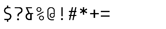 Dymaxion Core Mono Regular Font OTHER CHARS