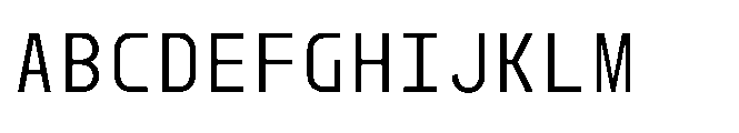 Dymaxion Core Mono Regular Font UPPERCASE