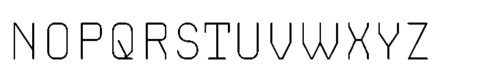 Dymetra Extralight Font UPPERCASE
