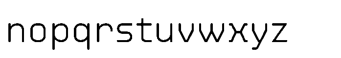 Dymetra Regular Font LOWERCASE