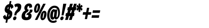 DynaGrotesk Condensed Black Italic Font OTHER CHARS