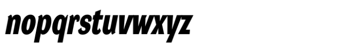 DynaGrotesk Condensed Black Italic Font LOWERCASE