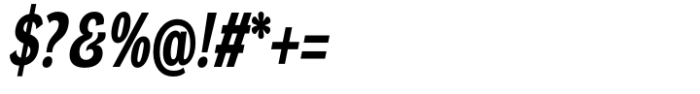 DynaGrotesk Condensed Bold Italic Font OTHER CHARS