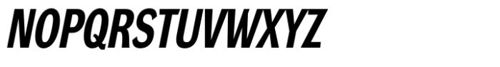 DynaGrotesk Condensed Bold Italic Font UPPERCASE
