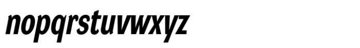 DynaGrotesk Condensed Bold Italic Font LOWERCASE