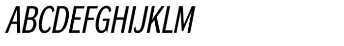 DynaGrotesk Condensed Italic Font UPPERCASE