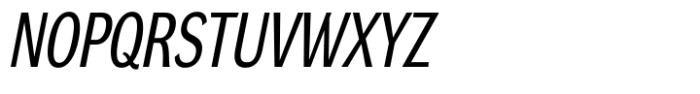 DynaGrotesk Condensed Italic Font UPPERCASE