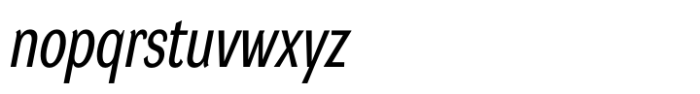 DynaGrotesk Condensed Italic Font LOWERCASE