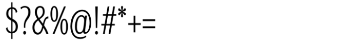 DynaGrotesk Condensed Light Font OTHER CHARS