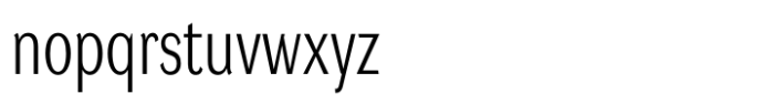 DynaGrotesk Condensed Light Font LOWERCASE
