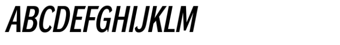 DynaGrotesk Condensed Medium Italic Font UPPERCASE