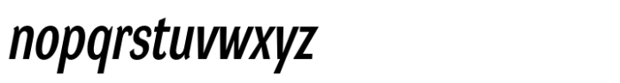 DynaGrotesk Condensed Medium Italic Font LOWERCASE