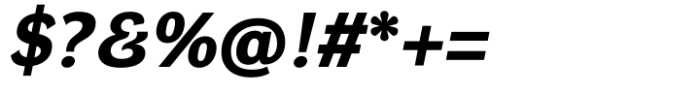 DynaGrotesk Expanded Bold Italic Font OTHER CHARS