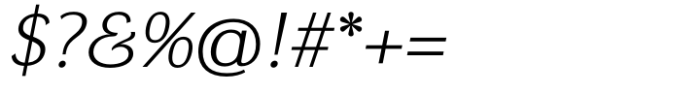 DynaGrotesk Expanded Light Italic Font OTHER CHARS