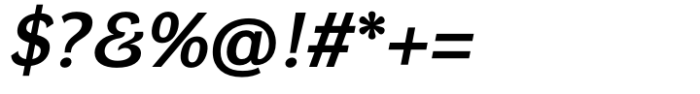 DynaGrotesk Expanded Medium Italic Font OTHER CHARS