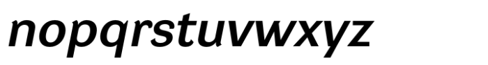 DynaGrotesk Expanded Medium Italic Font LOWERCASE