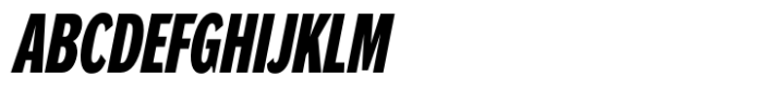 DynaGrotesk Extra Condensed Black Italic Font UPPERCASE