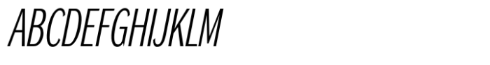 DynaGrotesk Extra Condensed Light Italic Font UPPERCASE