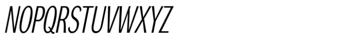 DynaGrotesk Extra Condensed Light Italic Font UPPERCASE