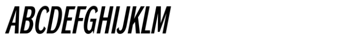 DynaGrotesk Extra Condensed Medium Italic Font UPPERCASE