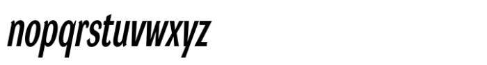 DynaGrotesk Extra Condensed Medium Italic Font LOWERCASE