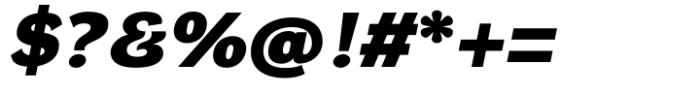 DynaGrotesk Extra Expanded Black Italic Font OTHER CHARS